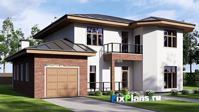 Двухэтажный дом F-18215